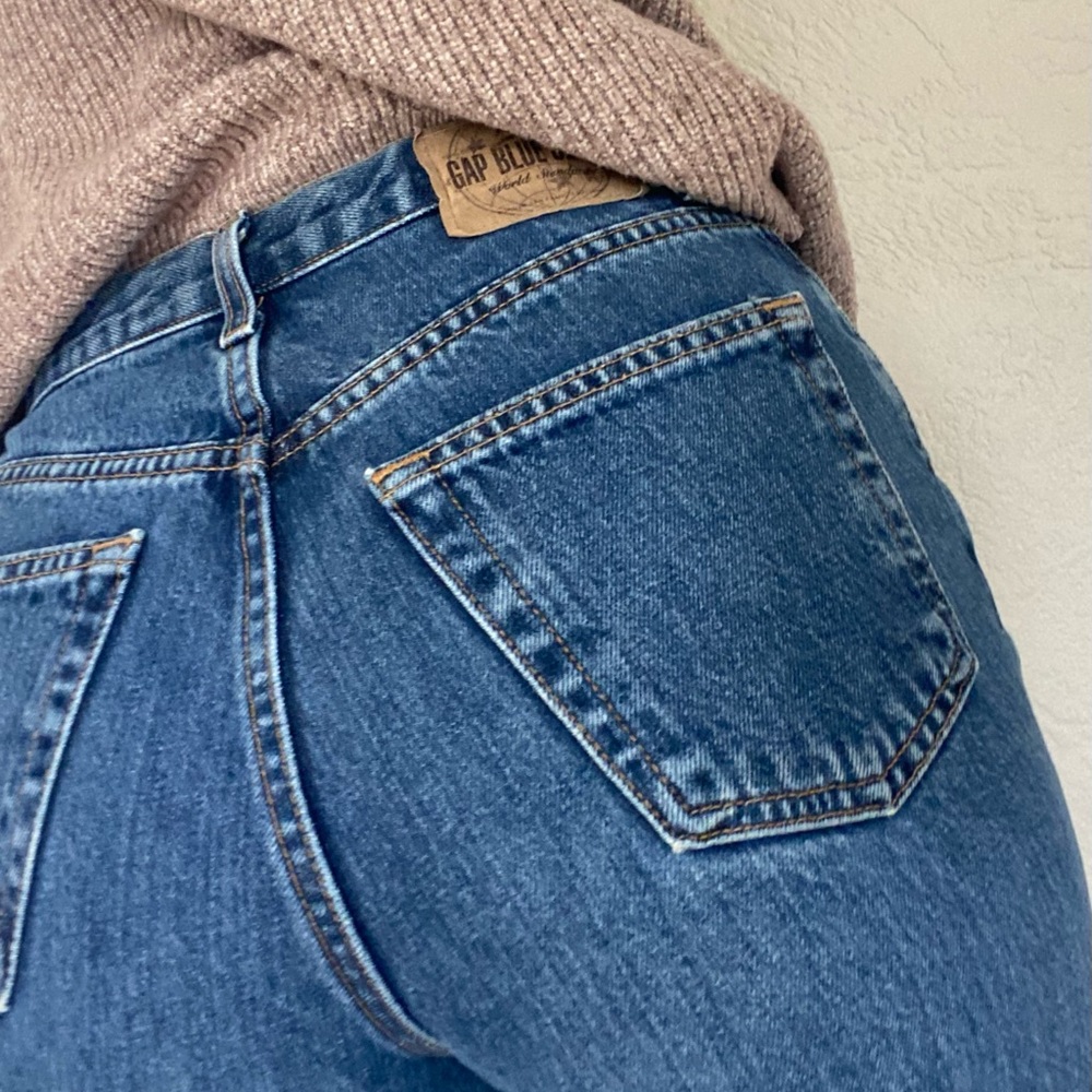 Vintage GAP reverse fit mom jeans 90s high rise waist relaxed loose‎ 6